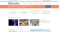 Desktop Screenshot of aircoolinc.com