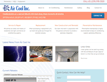 Tablet Screenshot of aircoolinc.com
